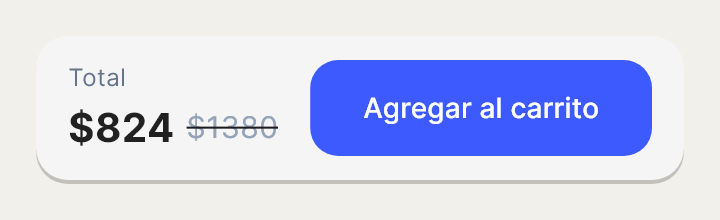 Add to Cart Bar, una sección ya armada, tal como la dibuja Draft.