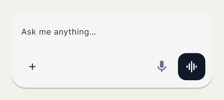 Chat Composer, a ready-made section, as Draft draws it.