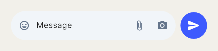 Message Bar, a ready-made section, as Draft draws it.