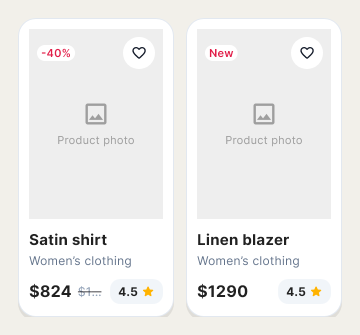 Product Grid, a ready-made section, as Draft draws it.