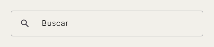 Search Bar, una sección ya armada, tal como la dibuja Draft.