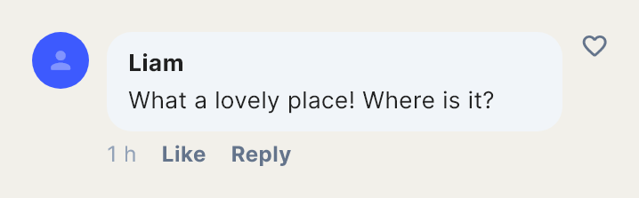 Comment, a ready-made section, as Draft draws it.