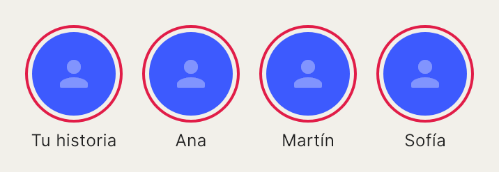 Stories, una sección ya armada, tal como la dibuja Draft.