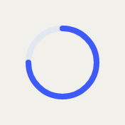 Circular Progress Indicator tal como lo dibuja Draft, con su configuración inicial.