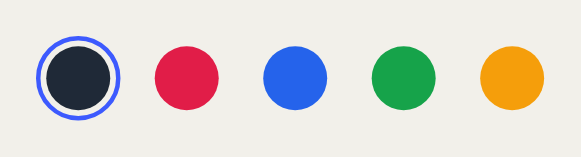 Color Selector as Draft draws it, with its initial settings.