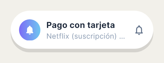 Expandable Notification tal como lo dibuja Draft, con su configuración inicial.