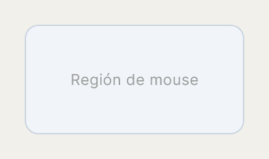MouseRegion tal como lo dibuja Draft, con su configuración inicial.