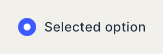 Radio Button as Draft draws it, with its initial settings.