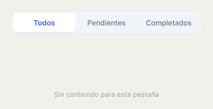 Tab Bar tal como lo dibuja Draft, con su configuración inicial.